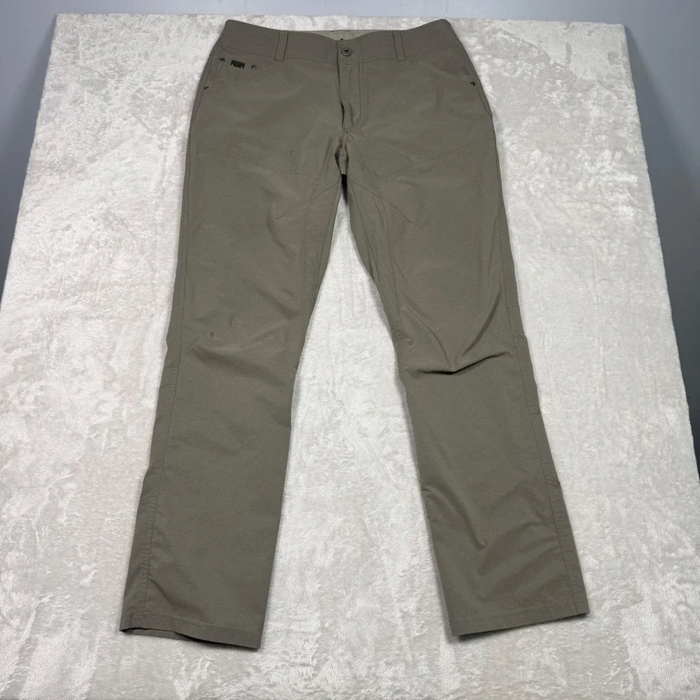 Kuhl Mens 36x34 Khaki Hiking Pants Lightweight Outdoor Travel Casual